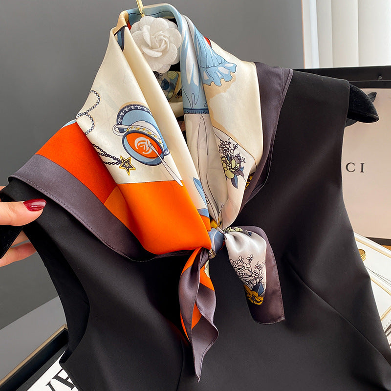 Square Scarf Women's Spring Mulberry Silk - ItalianaLuxe